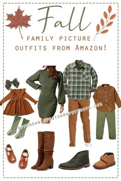 the fall family picture outfits from amazon is featured in this ad for children's clothing