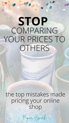 pricing for etsy Pricing Formula, Selling Handmade Items, Etsy Marketing, Stop Comparing, Online Business Marketing, Stop Worrying, Etsy Business, Creating A Blog