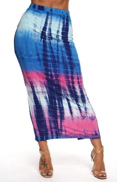 These skirts just screams summer. The material is lightweight (without being see through) and the colors instantly bring sun & fun to mind. Pair it with a t-shirt for brunch with the girls, add a sexy top and strappy sandal for date night, or throw it on over your bathing suit for a day at the beach. 96% polyester 4% spandex model is 5ft8" & wearing size small color may vary slightly due to monitor resolution Long Fitted Skirt, Yellow Midi Skirt, Cream Pencil Skirt, Royal Blue Skirts, Zara Knitwear, Fitted Midi Skirt, Tie Dye Maxi Skirt, Knee Length Skirt Pencil, Tie Skirt