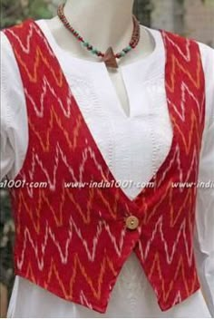 Easy Fancy Dress, Kurti With Jacket, Churidar Designs, Simple Kurta Designs, Designer Kurti Patterns