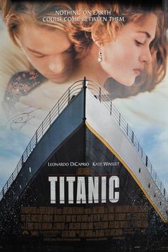 a movie poster for the film titanic