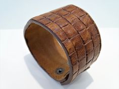 Fantastic handmade Embossed leather bracelet with square patterns, Brown Leather Cuff Bracelet, Nice women gefy, Brown wrist cuff, Men Bracelet,Bikers Bracelet Rectangular Leather Bracelets, Brown Leather Rectangular Bracelet, Brown Rectangular Leather Strap Bracelet, Adjustable Leather Rectangular Wristband, Adjustable Rectangular Leather Wristband, Rectangular Brown Cuff Bracelet Gift, Biker Bracelet, Nice Women, Leather Cuff Bracelet