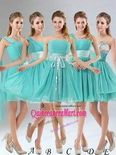 2015 Dama Dresses For Quinceanera Aqua Blue Bridesmaid Dresses, Dress For Quinceanera, Damas Dresses, Quinceñera Dresses, Dama Dresses, Dresses Quinceanera, Christmas Party Dress, Short Bridesmaid Dresses, Quince Dresses