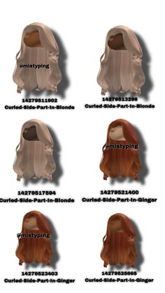 Black Hair Id Roblox, Baby Blonde Hair, Roblox Sets, Blocksburg Outfit Codes￼, Code Clothing, Hair Codes, Cute Ginger, Arm Workout Women