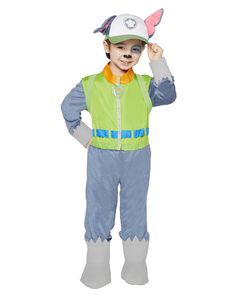 a boy in a costume that looks like he is wearing a hat and overalls