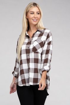 Classic Plaid Flannel Shirt | us.meeeshop Say Less, Fall Flannel, Plaid Flannel Shirt, Outfit Inspo Fall, Sheer Fabrics, Plaid Flannel, Fall Trends, Easy Wear, Flannel Shirt