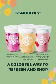 starbucks's colorful way to refresh and shop is now available on the app