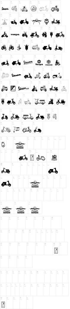 the diagram shows different types of vehicles and their names in black ink on white paper