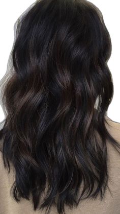 Dark Brown Hair Black Lowlights, Dark Brown With Black Lowlights, Lowlights On Brunette, Hair Lowlights For Dark Hair, Black With Lowlights, Dark Hair For Fall Brunettes, Low Lights In Brown Hair Dark, Dark Brunette Lowlights, Black Hair With Brown Lowlights