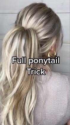 Hi! Here’s a hack you’re going to want to save for a longer and fuller pony. Earrings @revolve Top @zara Extensions @ccklunder.hair… | Instagram Full Ponytail Trick, Long Hair Ponytail Styles, Fuller Ponytail, Ponytail Trick, Messy Ponytail Hairstyles, Full Ponytail, Ponytail Hairstyles Tutorial, Long Hair Ponytail, Ponytail Hairstyles Easy