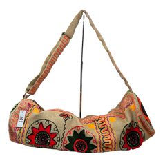 America & Beyond Embroidery Jute Burlap Duffel Bag Tote 26” Boho Mexican Indian. Hippy Bag, Embroidery Purse, Coffee Bags, Burlap Sacks, Mexican Embroidery, Bag Obsession, Buy List, Hippie Bags, Fashion 101