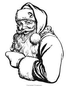 santa claus is sitting down with his hand on his chest and looking at the viewer