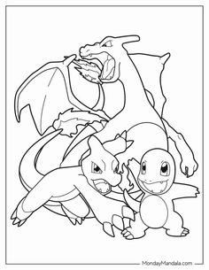 Colouring Pages Pokemon, Charizard Pictures, Pokemon Color Pages, Charmander Coloring Page, Free Printable Pokemon Coloring Pages, Pokemon Coloring Sheets Free Printable, Pokémon Colouring Pages, Pokemon Omalovanky