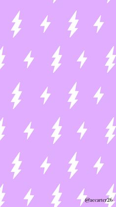 white lightning bolt pattern on purple background