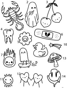 the numbers and symbols in this coloring page are for children to learn how to draw