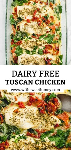 this dairy - free tuscann chicken is an easy and delicious dinner