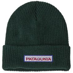 A classic cuff beanie made with soft polyester yarn for no-itch comfort  the kids' Patagonia Logo Beanie is warm and cozy—the perfect hat for all-day wear when your kids are on the go. Cozy Green Beanie For Outdoor, Patagonia Hats For Kids, Lightweight Outdoor Beanie (one Size Fits Most), Blue Outdoor Beanie Hat, Patagonia Logo, Lightweight Outdoor Beanie, One Size Fits Most, Patagonia Kids, Earflap Beanie, Kids Winter Hats