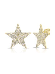 These beautiful pave diamond star earrings are guaranteed to add the perfect amount of sparkle to your ear! Diamond Star Earrings, Wedding Bands For Her, Star Stud Earrings, Star Earrings Stud, Diamond Star, Star Studs, Shop Engagement Rings, Stunning Jewellery, Silver Pieces