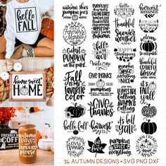 fall svg bundle for cricut and silhouettes