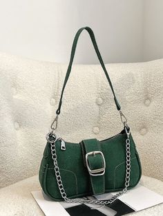 Green Bag Aesthetic, 90s Shoulder Bag, Green Purse, Girly Bags, Bags Aesthetic, Trending Handbag