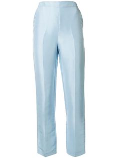 Silk Trousers, Black Friday Promotions, High Rise Pants, Blue Silk, Tailored Trousers, Trouser Pants, High Waisted Pants, Bottoms Pants, Sky Blue