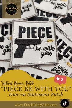 some stickers that are on top of each other with the words peace be with you