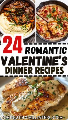 Set the mood for love with a Valentine’s dinner that’s as special as your sweetheart! From indulgent pastas to elegant steak dishes, these ideas will make your evening unforgettable. Valentines Food Dinner, Steak Dishes, Valentine Dinner, Stir Fries, Hearty Soups, Romantic Valentine