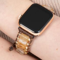 Elastic apple watch band women,Bohemian Beaded Bracelet for Apple Watch Band,Handmade Chakra Energy Natural Strap for iWatch Series 8 7 6 5Star Gemstone Apple Watch Band Girls, Apple Watch Band Women,Gemstone Watch Bands,Beaded Braceled Apple Watch Bands CroftJewelry , all our jewelry is made by hand and one of a kind. Each stone has been carefully selected and we only offer gems with the best quality. After ordering the Star Gemstone Protection Apple Watch Strap, you will have possession of a truly unique handmade piece! What is Citrine Stone (Money Stone)? Citrine stone is a natural stone in the quartz group and in yellow tone. Thanks to the intense iron contained in it, it has a transitional color from yellow to light brown. This pure natural stone gets its name from the Greek word citr Bohemian Brown Bracelet Strap Apple Watch Band, Bohemian Brown Apple Watch Band With Bracelet Strap, Adjustable Beaded Brown Apple Watch Band, Adjustable Citrine Beaded Bracelets With Natural Stones, Adjustable Beaded Bohemian Watch Bands, Bohemian Beaded Adjustable Watch Bands, Bohemian Adjustable Beaded Watch Bands, Handmade Bohemian Apple Watch Band, Adjustable Amber Crystal Bracelet In Bohemian Style