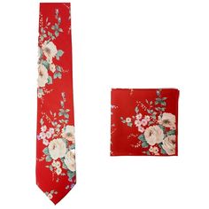 Express your individual style with this tie Elite 100% Cotton Floral neckties. Whether for a formal event or simply to look professional. you can have perfect knot all the time. This fancy looking will upgrade your look instantly. Our Floral Ties are visually vivid, high in quality and low in price. If you're in search for absolutely The best bang for your buck(s), this is definitely worthy of a first step in the right direction. Regular size with a Floral finish that radiates presence for your Dapper Red Tie For Semi-formal Occasions, Dapper Semi-formal Red Tie, Classic Red Tie With Pocket Square, Dapper Red Suit And Tie Accessories For Formal Occasions, Classic Red Suit And Tie Accessories With Pocket Square, Dapper Red Suit And Tie Accessories For Formal Events, Classic Red Suit Accessories With Pocket Square, Red Wedding Suit And Tie Accessories With Pocket Square, Red Tie With Pocket Square For Black Tie Event