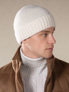 These Aurélien Hat Ivory White for Men  symbolize Mediterranean style and ultimate comfort. A combination of traditional details and a contemporary twist. This model is made in  Cashmere. The  Hats are made entirely by hand in Italy. For exclusive, luxurious and handmade Italian Hats you've come to the right place at Aurélien! Classic White Hat With Flat Crown, Classic White Flat Crown Hat, Luxury Cream Hat With Short Brim, Luxury Cream Flat Brim Hat, Luxury Fitted White Hat, Italian Hat, Ivory Hat, Ribbed Hat, White Italian