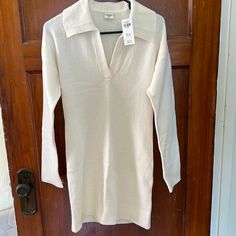 Abercrombie And Fitch Long Sleeve Sweater Dress Size Xxs But Is Stretchy So Would Fit An Xs Or S Brand New With Tags Make An Offer! Collared Fitted Mini Dress For Winter, Cream Mini Dress For Fall Daywear, Fitted Long Sleeve Sweater Dress For Daywear, Cream Long Sleeve Mini Dress For Fall, Long Sleeve Cream Mini Dress For Daywear, Cream Long Sleeve Mini Dress For Daywear, Fitted Long Sleeve Cream Sweater Dress, Fitted V-neck Sweater Dress For Loungewear, Cream Fitted Long Sleeve Sweater Dress