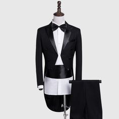 Benefits of choosing our black British morning tuxedo suit Our tailors stitch to deliver the finest quality with superior fit as per your requirements. We have a catalog full of bespoke suiting designs where you can choose the suit design. If you don’t find what you are looking for. You can go with your own choice of suiting elements. Where you can choose suit lapels, buttons, jacket style and number of buttons on cuffs with your monogram embarrassed on jacket cuff. Bespoke suit is not only givi Black Double Breasted Long Sleeve Suit, Black Slim Fit Three-piece Suit For Party, Black Single Breasted Tuxedo For Formal Occasions, Fitted Long Sleeve Tuxedo For Black Tie Events, Fitted Long Sleeve Suit For Black Tie Events, Fitted Black Double Breasted Suit For Party, Formal Black Single Breasted Tuxedo, Black Fitted Double Breasted Suit For Party, Classic Black Three-piece Suit With Long Sleeves