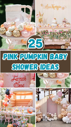 25 pink pumpkin baby shower ideas