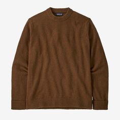 Patagonia Men's Recycled Wool-Blend Sweater 50% Logo, Sweater Making, Wool Blend Sweater, Crewneck Sweater, Patagonia, Crew Neck Sweater, Sweaters & Cardigans, Wool Blend, Layering