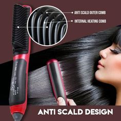 Hair Straightener Styling Comb – sususummer.com Vintage Hairstyles Tutorial, Medium Long Hair