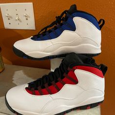 Air Jordan 10 Russell Westbrook White/Black/University Red/Hyper Royal (Class Of 2006) Brand New And Never Been Worn. Does Not Come With Original Box. Authentic. If You Have Any Questions, Please Feel Free To Ask! :) Casual Jordan Lace-up Shoes For Sports, Casual Lace-up Jordan Shoes For Sports, Sporty Jordan Lace-up Shoes For Sports Events, Jordan Shoes With Cushioned Footbed For Sports, Jordan Shoes For Light Sports With Round Toe, Jordan Shoes With Laces For Light Sports Round Toe, Jordan Shoes With Red Sole For Light Sports, Sporty Jordan Shoes For Sports Events, Dynamic Lace-up Jordan Shoes With Cushioned Footbed