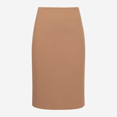 This classic pencil skirt features angled darts and a subtle yoke in the back—all the better to sit smoothly above your hips (no tugging or straightening required). Crafted from a lightweight, machine-washable wool, it’s ideal for tucking in your favorite blouses all year round. Elegant Structured Lined Skirt, Tailored Classic Skirt For Business Casual, Spring Skirt With Concealed Front Fastening, Fitted Midi-length Bottoms For Office, Fitted Flattering Midi Skirt, Flattering Fitted Midi Skirt, Classic Solid Color Formal Skirt, Elegant Knee-length Bottoms For Workwear, Structured Fitted Bottoms For Business Casual