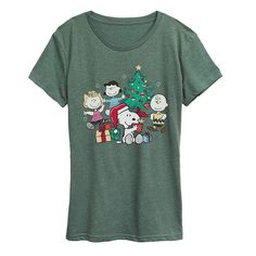 She will love showing off her style with this Women's Peanuts Group Christmas Tree Graphic Tee. FEATURES Short sleeves ScoopneckFABRIC & CARE Light Gray and Heather Colors: Cotton/Polyester ; Solid Colors: Cotton Machine wash Imported Size: X Large. Color: Heather Green. Gender: female. Age Group: adult. Christmas Tree Graphic, Peanuts Christmas, Tree Graphic, Heather Green, How To Show Love, Grey Green, Her Style, Womens Clothing Tops, Light Gray