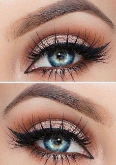 Day Eye Makeup, Mermaid Beauty, Wedding Hairstyles And Makeup, Makeup Tip, 2019 Makeup, Formal Makeup