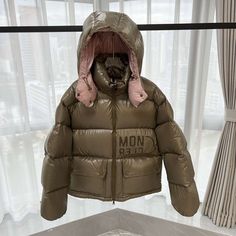 Very Nice Style Luxury Long Sleeve Puffer Jacket For Outdoor, Luxury Hooded Outerwear For Spring, Luxury Winter Puffer Outerwear, Designer Winter Puffer Jacket With Detachable Hood, Designer Puffer Outerwear For Winter, Designer Hooded Puffer Jacket For Winter, Luxury Winter Puffer Jacket, French Luxury Brands, Outdoor Jackets