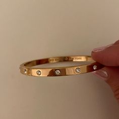 Never Worn Kate Spade Bracelet. Beautiful Rose Gold Color With Diamonds Around The Band. Kate Spade Formal Bangle Bracelets, Kate Spade Bangle Bracelet For Formal Occasions, Kate Spade Formal Bangle Bracelet, Kate Spade Elegant Bangle Jewelry, Kate Spade Bangle For Party, Kate Spade Party Bangle Jewelry, Kate Spade Party Bangle, Kate Spade Gold Bracelets, Kate Spade Bangle Bracelets For Party