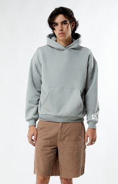 PacSun brings essential style to your week with the new Solid Hoodie. This soft and thick pullover features a fixed hood, long sleeves, a kangaroo pocket, a standard fit, and a versatile solid color design.


	Fixed hood
	Long sleeves
	Standard fit
	Kangaroo pocket
	Fleece fabrication
	Woven logo at the left cuff
	65% Polyester, 35% cotton
	Machine washable
	Model is wearing size medium
	Model Measurements: 6'3” Height, 32” Waist, 34” Inseam Solid Hoodie, Pacsun Mens, Mens Sweatshirts Hoodie, Model Measurements, Pacsun, Kangaroo Pocket, Kangaroo, Cool Style, Hoodies Men