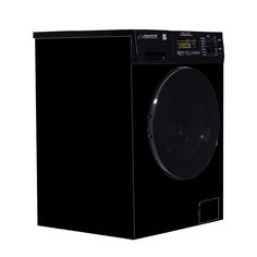 the front view of a washing machine on a white background