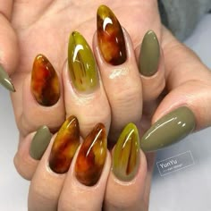 Fall Nail Art, Brown Nails, Autumn Nails, Nail Art Ideas, Fall Nail