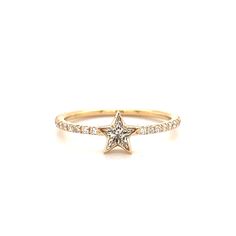 18K Gold Solid Star Shaped Diamond Pave Ring Luxury Star-shaped Promise Jewelry, Cheap Adjustable Star Shaped Ring, Luxury Diamond Star-shaped Ring, Luxury Star-shaped Diamond Wedding Ring, Vvs Clarity Star-shaped Diamond Ring, Diamond Pave Ring, Pave Setting Ring, Double Earrings, Star Chain