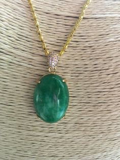 Oval Jade Jewelry With Natural Stones, Luxury Oval Jade Necklaces, Oval Jade Necklace With Natural Stones, Luxury Green Oval Necklace, Oval Jade Cabochon Necklaces, Jade Cabochon Oval Pendant Necklace, Oval Jade Cabochon Necklace, Oval Chrysoprase Necklaces With Natural Stones, Oval Chrysoprase Natural Stone Necklace