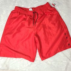 Brand New With Tags Men Nike Swimtrunks Size Large Knee-Length Features: Red Shorts, Summer Wear, Fashionable, Nike Swim Trunks With Pockets For Summer, Nike Red Bottoms With Elastic Waistband, Red Swim Trunks With Pockets, Red Short Swim Trunks With Pockets, Nike Red Bottoms For Spring, Red Short Swim Trunks For Spring, Sporty Red Swim Trunks With Pockets, Red Sporty Swim Trunks With Pockets, Red Casual Swim Trunks With Elastic Waistband