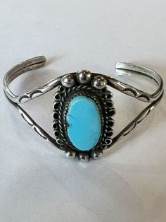 ad eBay - Find many great new & used options and get the best deals for Vintage Navajo Oval Turquoise Sterling Cuff Bracelet Southwest Dead Pawn at the best online prices at eBay! Free shipping for many products! Classic Handmade Turquoise Bracelets, Classic Turquoise Adjustable Bracelet, Classic Adjustable Turquoise Cuff Bracelet, Blue Oval Vintage Cuff Bracelet, Southwestern Blue Oval Bracelets, Classic Turquoise Cuff Bracelet Gift, Handmade Turquoise Oval Cuff Bracelet, Blue Turquoise Oval Bracelet, Vintage Navajo