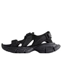 Balenciaga 3XL Sandals 'Black' 786959W3XLT1000 Balenciaga Sandals, Limited Edition Sneakers, Onitsuka Tiger, Brand Magazine, Sport Sneakers, Adidas Yeezy, Nike Jordan, Black Sandals, Balenciaga