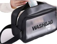 Black Cosmetic Bag With Luggage Sleeve, Everyday Black Cosmetic Bag With Luggage Sleeve, Black Cosmetic Bag With Luggage Sleeve For Everyday, Black Waterproof Bag For Trip, Black Waterproof Bags For Trip, Rectangular Waterproof Bags For On-the-go, Small Pouch Bag, Nike Duffle Bag, Black Travel Bag